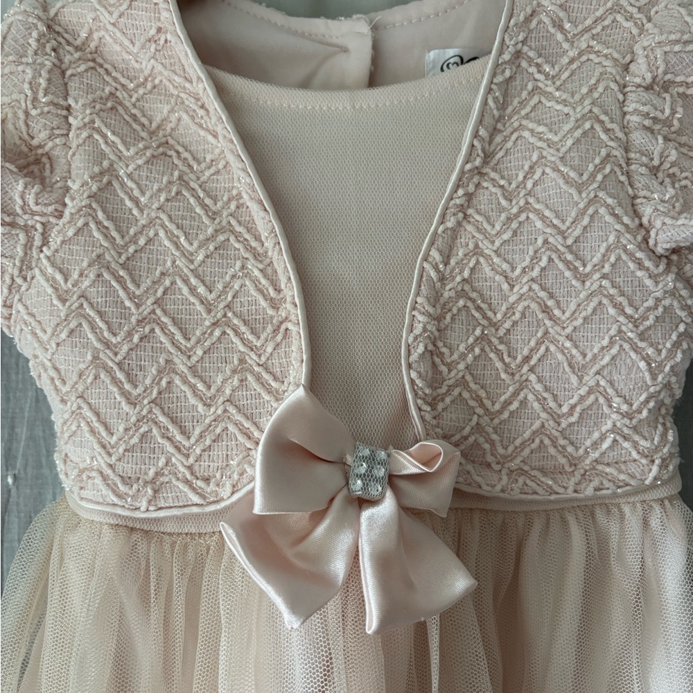 Nannette Blush Pink Floral Kids Dress - Picture 2 of 7
